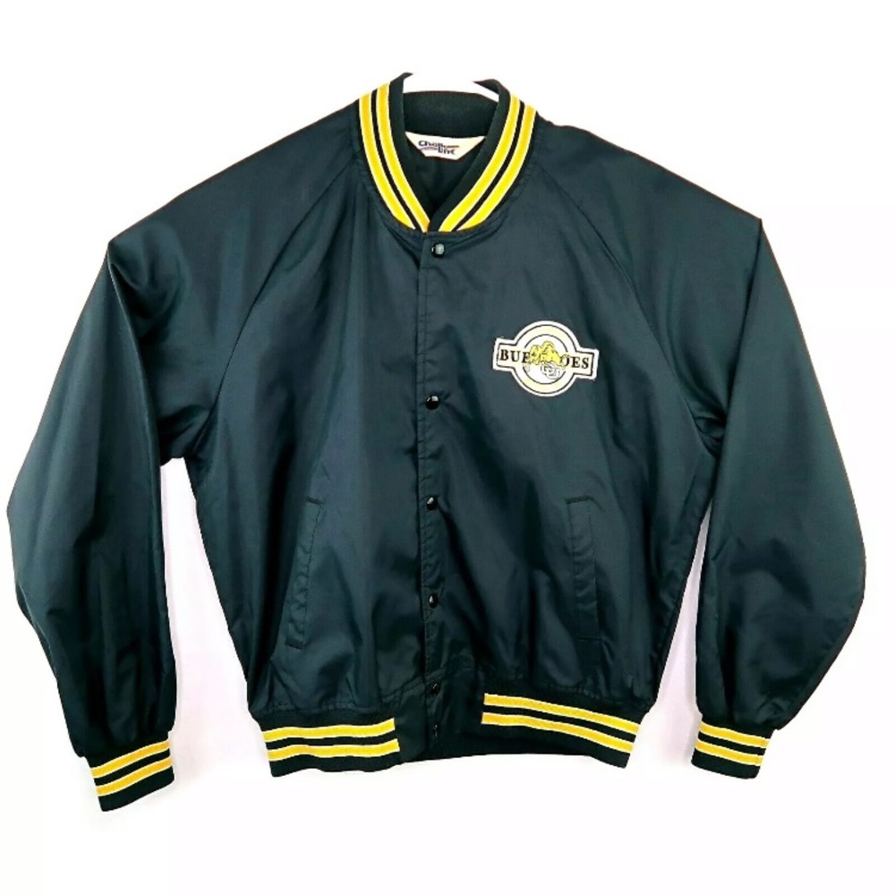 Vintage 90s Colorado Buffaloes Black Bomber Jacket